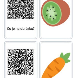 Rozvíjení digitální gramotnosti - skenování QR kódů - Ovoce a zelenina