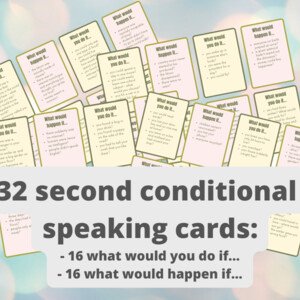 2nd conditional speaking cards