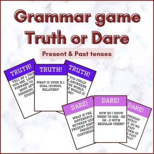 Grammar game | Truth or Dare | Present & Past tenses