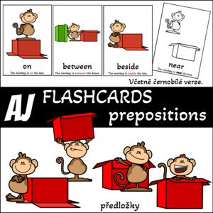 Flashcards - prepositions (předložky)