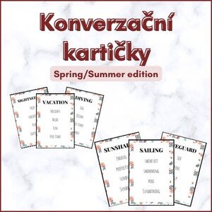 Konverzační kartičky | 2.stupeň ZŠ | Spring/Summer edition