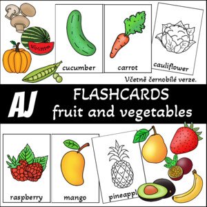 Flashcards - fruit and vegetables (ovoce a zelenina)