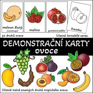 Demonstrační karty - ovoce