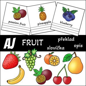 AJ - fruit (ovoce) - opis, překlad, slovíčka