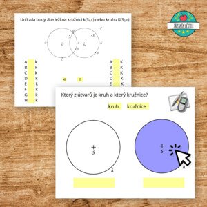 Interaktivní prezentace - kruh, kružnice