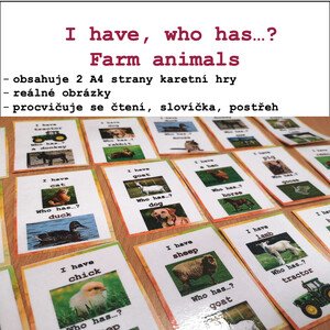 I have, who has - Já mám, kdo má - Farm animals