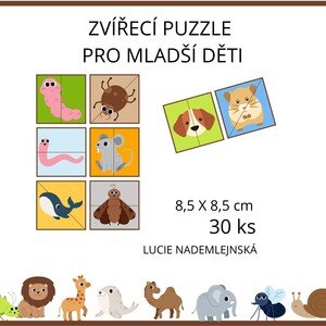 Zvířecí puzzle pro mladší děti