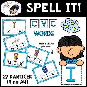 SPELL IT! CVC words - I (kartičky)
