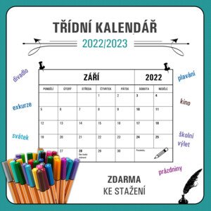 Kalendář pro školní rok 2022/2023