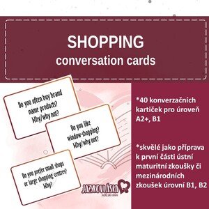 Shopping conversation cards