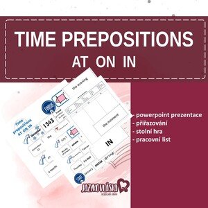 Time prepositions at, on, in