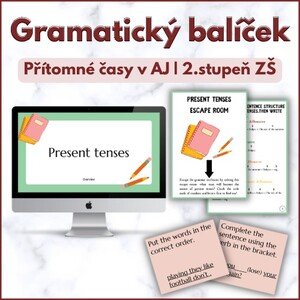 Gramatický balíček | Přítomné časy v AJ | 2.stupeň ZŠ