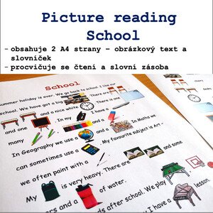 Picture reading - obrázkové čtení SCHOOL