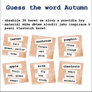 Guess the word - Hádej slovo Autumn