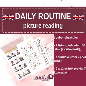 Daily routine picture reading