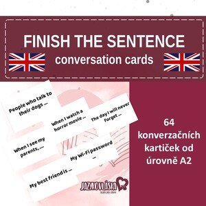 Finish the sentence conversation cards
