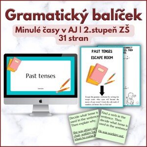 Gramatický balíček | Minulé časy v AJ | 2.stupeň ZŠ