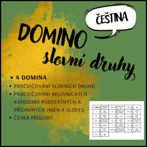Domino - slovní druhy