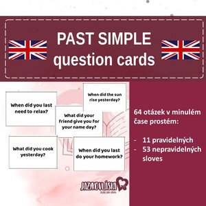 Past simple question cards