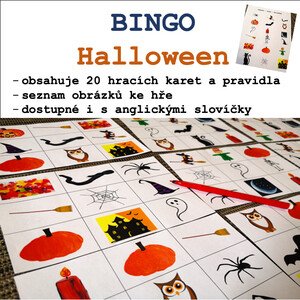 Bingo s obrázky - Halloween