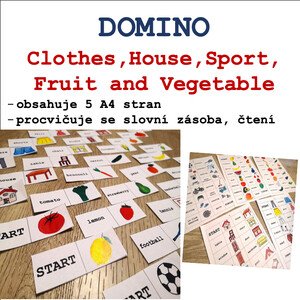DOMINO - Clothes, House, Sport, Fruit and Vegetable