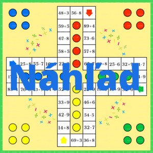 Hra Člověče nezlob se - sčítání a odčítání dvouciferného a jednociferného čísla s přechodem přes 10