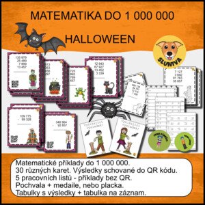 MATEMATIKA DO 1 000 000 - Halloween –Sluniva