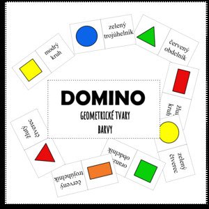 Domino (geometrické tvary, barvy)