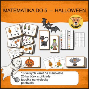 Matematika do 5 – Halloween  – Sluniva