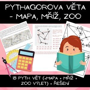 Pythagorova věta - mapa, mříž, zoo
