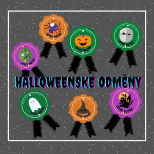Halloweenské odměny - odznaky