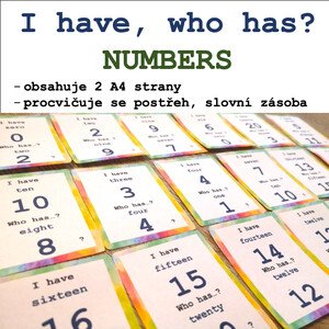 I have, who has? NUMBERS 0-20
