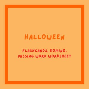 Halloween - flashcards, domino, worksheet