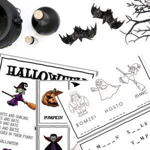Halloween - flashcards, pracovní listy