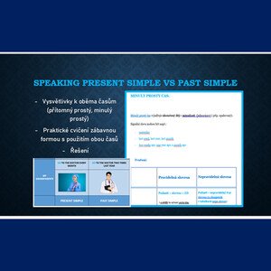 Speaking PRESENT SIMPLE vs PAST SIMPLE - praktické cvičení na procvičení formou mluvení