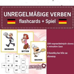 Unregelmäßige Verben (nepravidelná slovesa) flashcards + hra