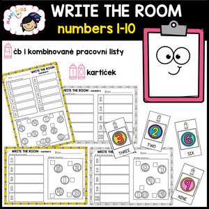 WRITE THE ROOM - Numbers 1-10