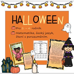 Halloween - pracovní listy, hra, čtení s porozuměním.