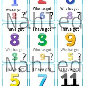 Numbers - I have got, who has got...? 