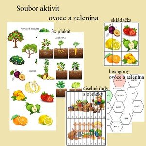 soubor aktivit - ovoce a zelenina