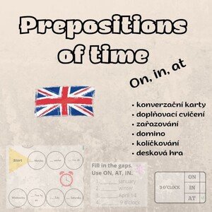 Prepositions of time - in, on, at