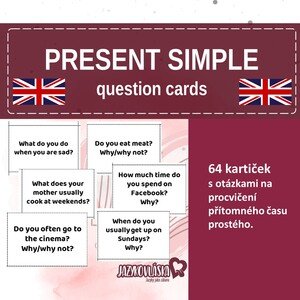 Present simple question cards
