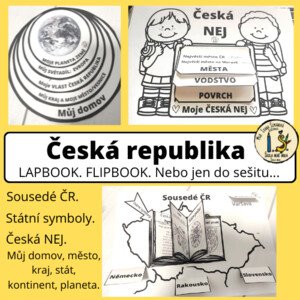 Česká republika - lapbook, flipbook, do sešitu...