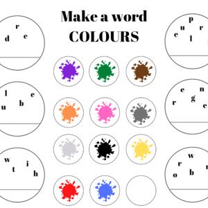 Make a word- Colours