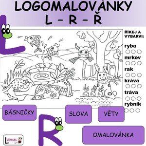 Logomalovánky - hlásky L,R,Ř