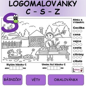 Logomalovánky - hlásky CSZ