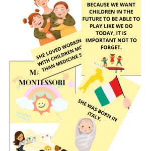 Biografie Marie Montessori v AJ pro děti