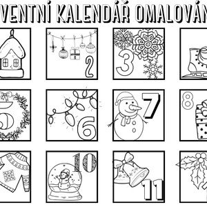 Adventní kalendář a jmenovky na dárky