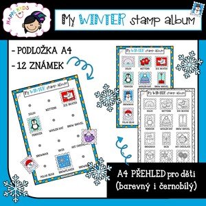 My WINTER stamp album - skládačka a obrázkový přehled