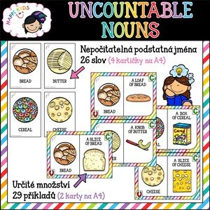 UNCOUNTABLE NOUNS - flashcards